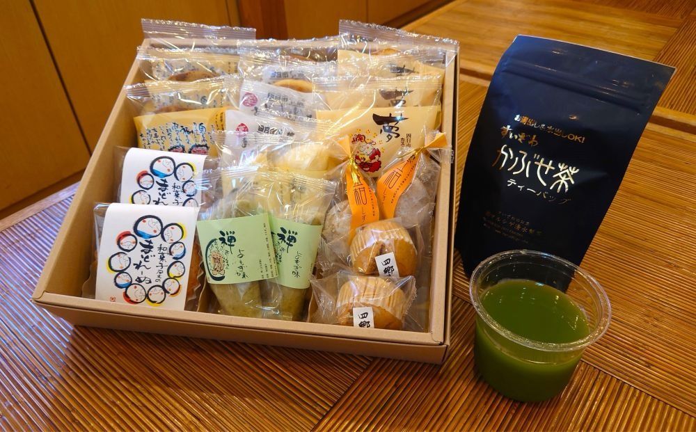 [スイーツ]夢菓子工房ことよの焼き菓子と水沢かぶせ茶セット[夏季冷蔵便対応]-[G581-2]
