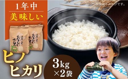[令和7年産新米]糸島産 ヒノヒカリ 3kg×2袋 [2025年10月中旬以降順次発送]糸島市 / 平山農園 米 白米 [AXN004] 白米 米 ご飯 お米 ひのひかり ヒノヒカリ 6kg 3kg 小分け 九州 福岡