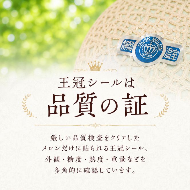 クラウンメロン山等級1.4kg前後　3玉入り 果物 メロン青肉 フルーツ デザート 高級メロンブランド 高級メロン ブランドメロン