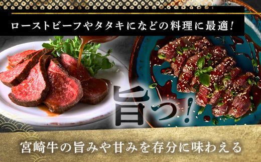 宮崎牛モモブロック1kg_21-2501_(都城市) 都城産宮崎牛 モモブロック 1kg ローストビーフ タタキ