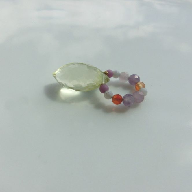 baby ring top ペンダントトップ 1個 レモンクォーツ1 天然石 アクセサリー [Q] handmadejewely 【 シンプル 可愛い ハンドメイド ジュエリー 手作り 職人 上品 大人な雰囲気 ギフト プレゼント ラッピング 結婚式 普段使い 北海道 幕別 】