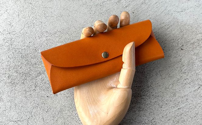 本革 ノンステッチのペンケース 栃木レザー ファッション小物 革小物 シンプル 雑貨 文房具 筆箱 手触りが良い 牛革 プレゼント ギフト 自分用 