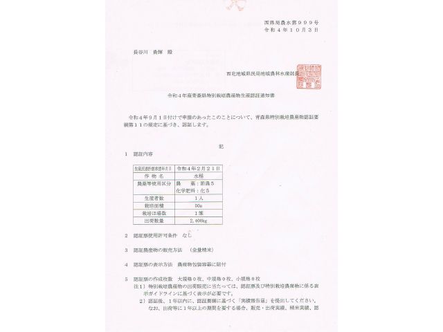 令和7年産 特別栽培米 まっしぐら 白米 10kg(5kg×2) [H.GREENWORK] 青森県 鯵ヶ沢産 / お米 精米 こめ おこめ ごはん 農薬5割減 安心 安全 津軽