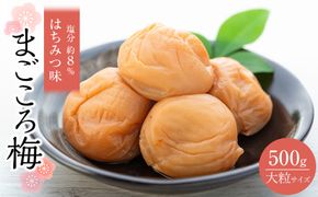 極上 紀州南高梅 まごころ梅 はちみつ 梅干し 3L サイズ以上 500g 塩分 約8％ 化粧箱入り 304018_CS009