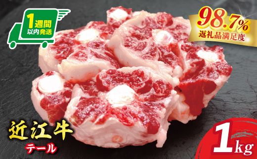 【1週間以内発送】数量限定　希少部位　近江牛テール1kg（約500g×2）【FO36W】