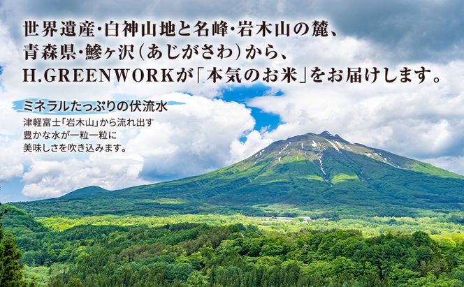 先行予約 令和8年産 特別栽培米 まっしぐら 玄米 10kg(5kg×2) [H.GREENWORK] 青森県 鰺ヶ沢産 / お米 こめ おこめ ごはん 農薬5割減 安心 安全 備蓄 健康 津軽