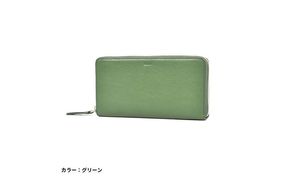 財布 長財布 レディース本革長財布 4M2-1151（グリーン）本革 レディース レザー 三重県 名張市 丸富商会 本皮 牛革 国産 日本製 おしゃれ ギフト グリーン 緑 カード入れ コインケース ファスナー