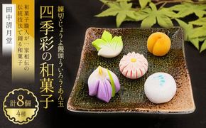 【四季彩の和菓子・和スウィーツ】和菓子職人が一家相伝の伝統技法で創る和菓子プレミアムセット ｜ 手作り 土浦の老舗銘店 田中清月堂 ※離島への配送不可