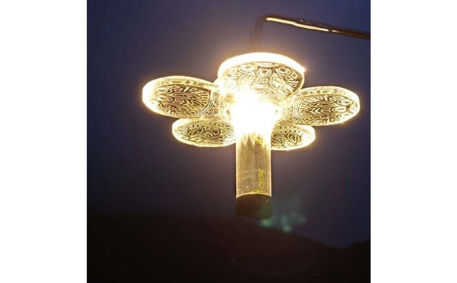 ゴールゼロ用シェード　GOBEN　五弁花　1個　アウトドア・インテリアに　川崎市自社工場一貫生産品 141305_MH04