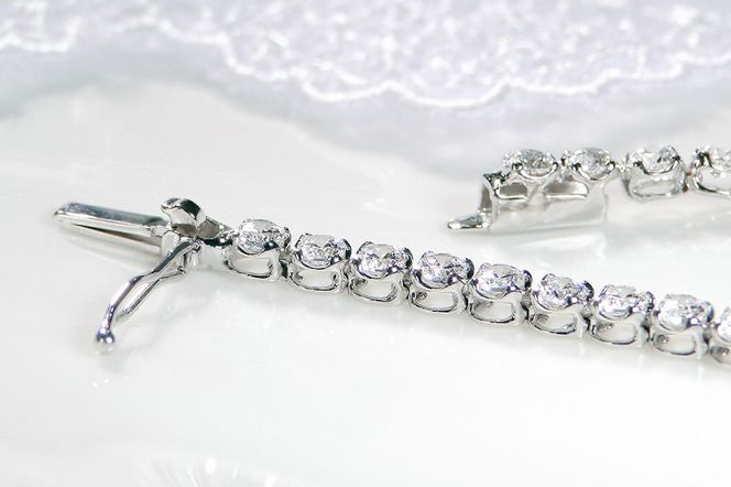 pt900【2.0ct】ダイヤモンド テニス ブレスレット CSBL00019-PT SWAV081