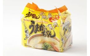 うまかっちゃん 博多からし高菜風味 30食（5袋×6パック） 豚骨ラーメン からし高菜 高菜 ラーメン 豚骨 とんこつ 袋ラーメン