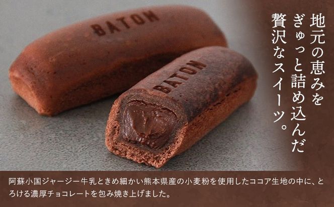 濃厚 フォンダンショコラ ASO BATON 選べる 内容量 6個 10個 古今堂 《30日以内に出荷予定(土日祝除く)》 熊本県 南阿蘇村 チョコ チョコレート ショコラ 熊本 土産 お茶菓子 デザート お菓子 スイーツ---sms_kkinbtn_30d_r7_7500_6p---
