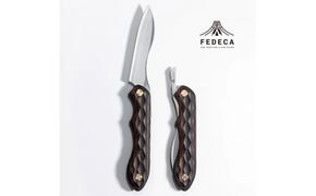 【FEDECA】折畳式料理ナイフ 名栗黒檀 000956