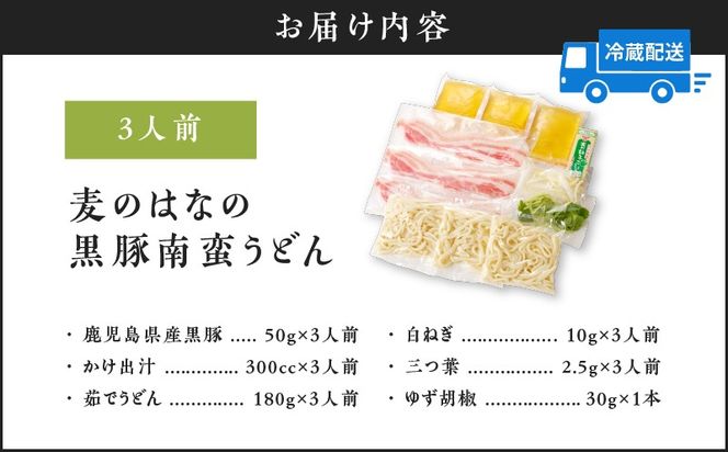 麦のはなの黒豚南蛮うどん【3人前】　K071-002