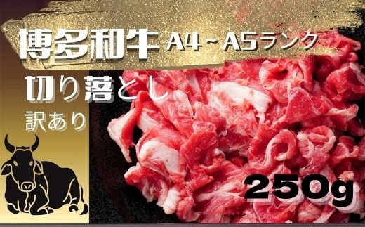 訳あり！ 博多和牛A4ランク以上 切り落とし 約250g 赤身 バラ肉 切り落とし 夕食 炒め物 お肉 肉 ニク にく 牛肉 牛 博多和牛 和牛 バラ 牛肩 肉料理