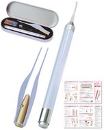 【保育士が監修】 耳かき 光る耳かき 子供 赤ちゃん 電池 パープル 【kw0286-0064-2】