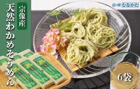 【道の駅むなかた】宗像産 天然わかめそうめん 6袋セット_HA1825