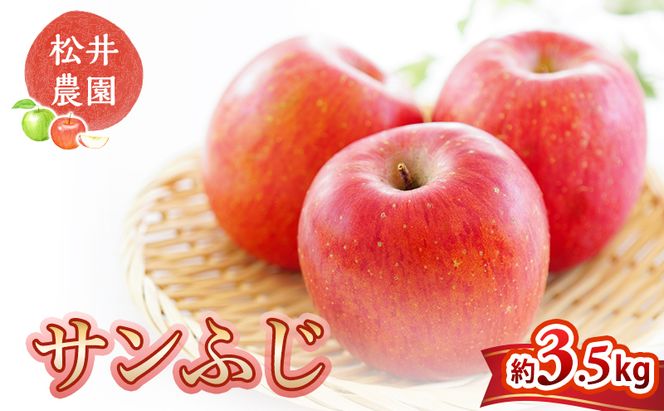 信州小諸　松井農園のサンふじ　約3.5kg 果物類・林檎・りんご・リンゴ