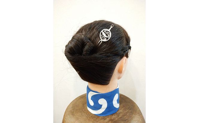 かんざし 平打ち簪 流水に鯉 かざり工芸三浦 髪飾り ヘアアクセサリー 和装 普段使い アクセサリー 民芸品 工芸品 伝統工芸品 おしゃれ かわいい 東京 東京都 墨田区