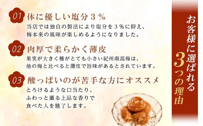 ※好評につき、25年11月以降発送※ 【隔月定期便6回】紀州南高梅《つぶれ梅セット》はちみつ梅 塩分3%(1.2kg) 304018_BQ42