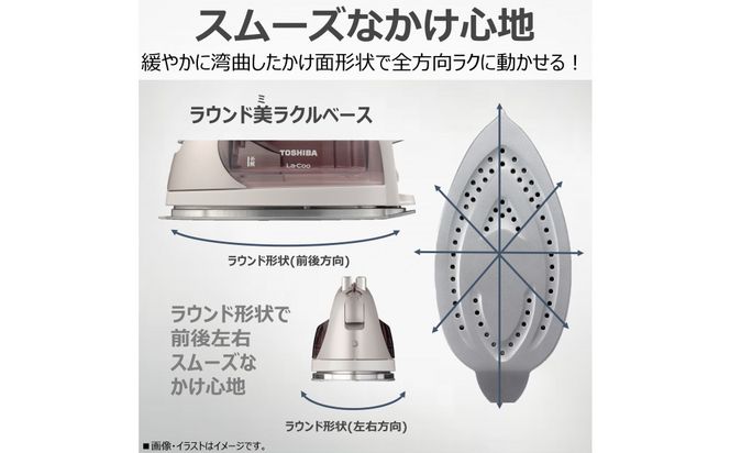 東芝 アイロン コードレス 前後左右スムーズなかけ心地 TA-FDX770(N) 141305_KV161