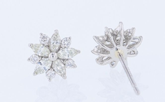 J089 ARC-EN-CIEL PTダイヤピアス（計 0.40ct）