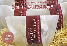 チョコとこしあんが絶妙 チョコこがしまんじゅう 10個