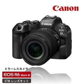 【Canon】 キヤノン ミラーレス カメラ EOS R6 MarkⅢ STMレンズキット キャノン Mark3 家電_0061C