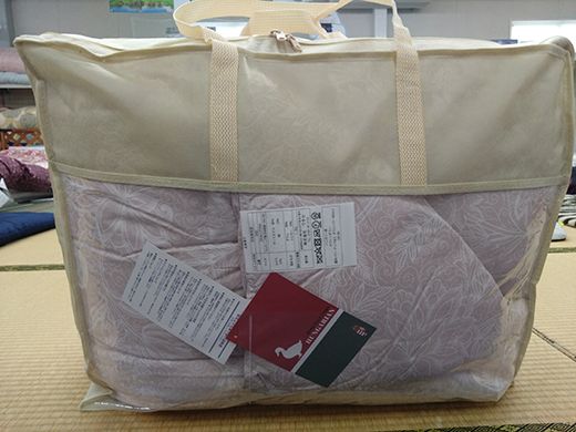 ワタセの羽毛ふとん　シングル　赤【CW15W】