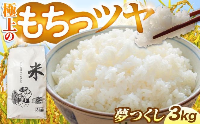 令和7年産 精米 夢つくし 3kg【ナガノノウエン】/築上町[ABEW002]