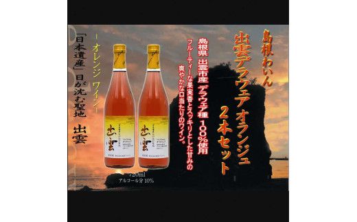 島根わいん　出雲デラウェア　オランジュ　2本セット 322032_CL001