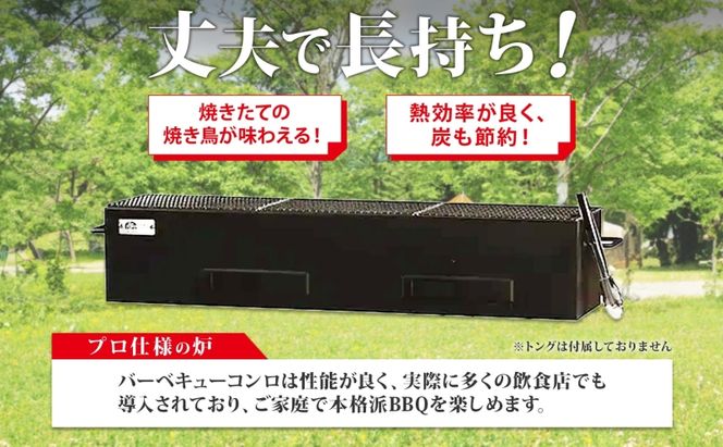 北海道 バーベキュー コンロ ジオ・トーロ B-04 BBQ Cooker series 焼き鳥用 網付 耐火コンクリート 内張り グリル 焼き鳥 アウトドア キャンプ 東洋炉材 送料無料