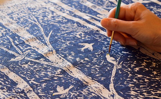 「夜明けのうた」ファブリックパネル 北海道 南富良野町 ファブリック パネル インテリア デザイン プリント 贈り物 ギフト 絵画 装飾 