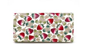 【文庫屋大関】束入れ いちご【皮革工芸品】 財布 お札 お札入れ 長財布 カード 小銭 牛革 手作り 日本製 墨田区 東京都