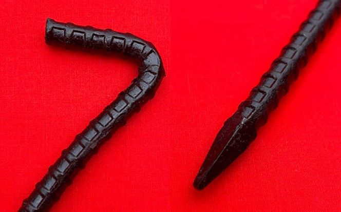 鍛造ペグ 20cm 4本セット / キャンプ キャンプ用品 ペグ キャンプ場 アウトドア用品 / 南島原市 / 重光刃物鍛造工場[SEJ014]