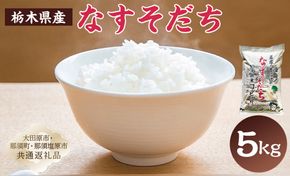 ns005-002-5 【大田原市・那須塩原市・那須町共通返礼品】＜米＞令和7年産 栃木県産 コシヒカリ なすそだち 5ｋｇ ＪＡなすの産地直送