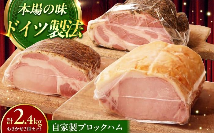 [ふるさと納税限定]TESIOの自家製ブロックハム3種セット (各800g) 豚肉 ブロック ハム 詰め合わせ ギフト沖縄市 / TESIO[BCAD006]