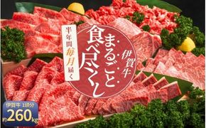 【月3×6回　計18回発送】肉の横綱　伊賀牛まるごと食べ尽くし【cook-tkb0004】