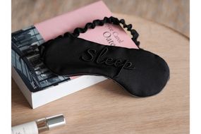 アイマスク（黒） ふるさと納税 アイマスク シルク シルク100％ 高品質 丹後ちりめん 快眠 安眠 美容 乾燥予防　TH00005