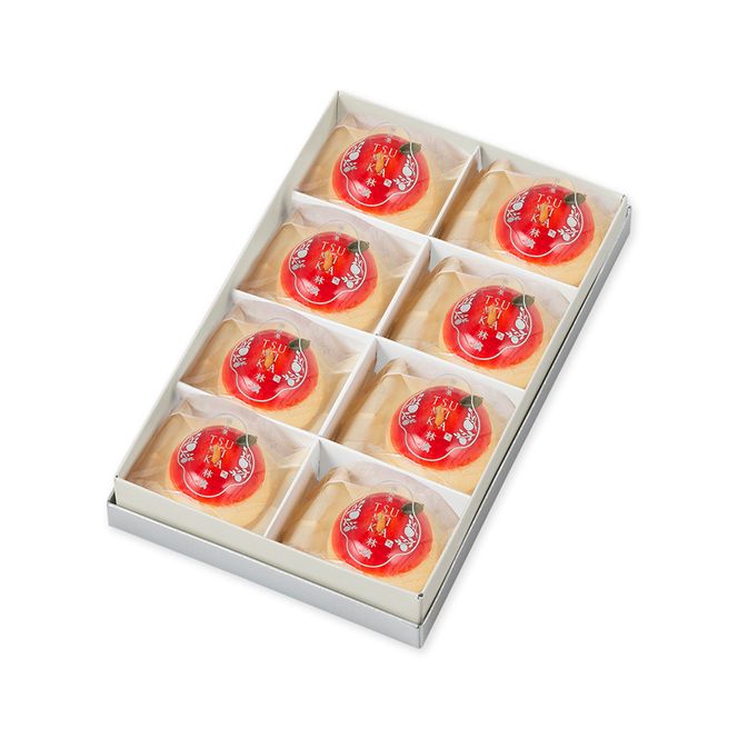 【鼓月】摘み果 林檎 8個入｜京都 和菓子 有名店 人気セット 和菓子［ 老舗 和菓子 千寿せん  べい 有名店 林檎 饅頭 京菓子 人気 おすすめ 可愛い りんご お菓子 スイーツ お取り寄せ 通  販 ギフト プレゼント 贈答 送料無料 ふるさと納税 ］ 261009_B-FK104