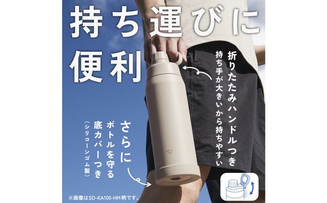 象印 ステンレスクールボトル 「 TUFF 」 SDKA100-HM ミスティグレー 272183_AK189VC04