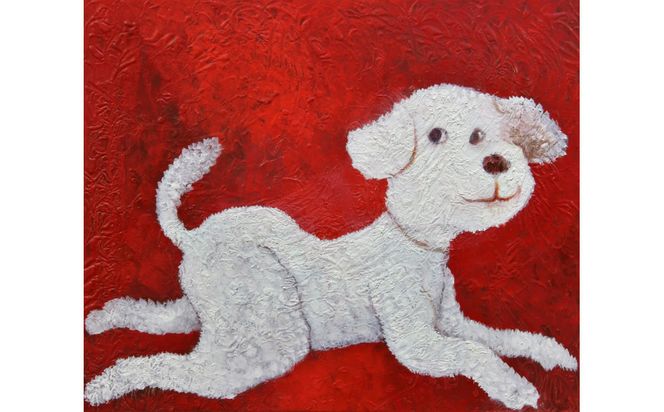 アーティストが描く愛しいペットのポートレート　F6号 142069_DK015