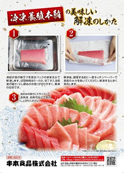 本マグロ （養殖） 赤身 ＆ トロ セット 500g_AZ6019