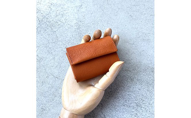 本革 三つ折りミニ財布 シボ入り栃木レザー ファッション小物 革小物 レザー小物 ウォレット コンパクト カード入れ 小銭入れ お札入れ 