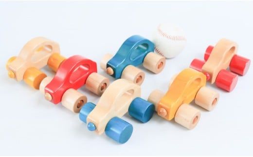 日本製!!｢優しい木の玩具 ミニミニカー｣ 2個  D-595