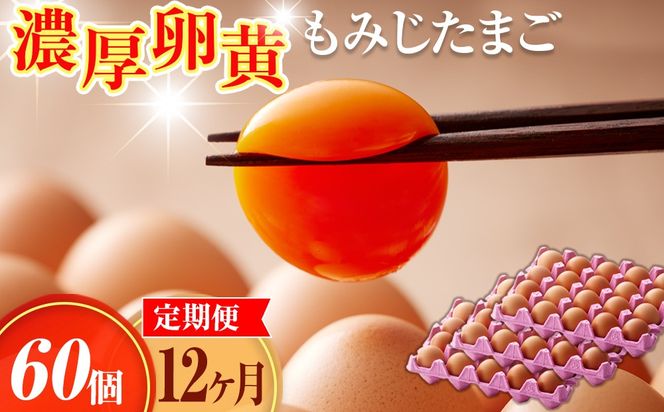 濃厚卵黄もみじたまご【60個入り】【12ヶ月連続】定期便 [No.939]