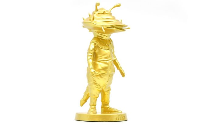 『カネゴン』 メタルフィギュア ゴールド 147-026 ふるさと納税 メタルフィギュア カネゴン ゴールド 笛吹市 プレゼント 贈り物 ギフト