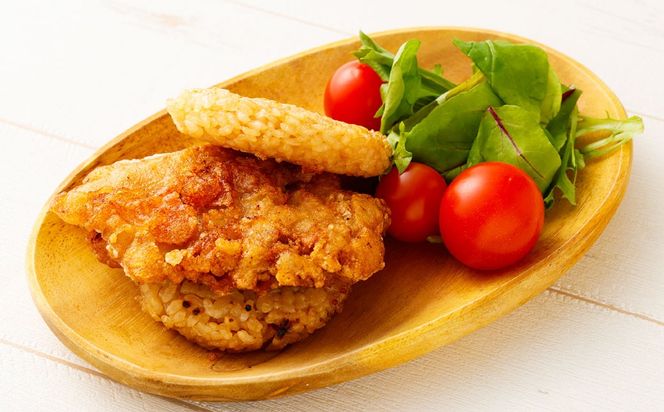 かもめ弁当の「唐揚げライスバーガー」4個　1096002