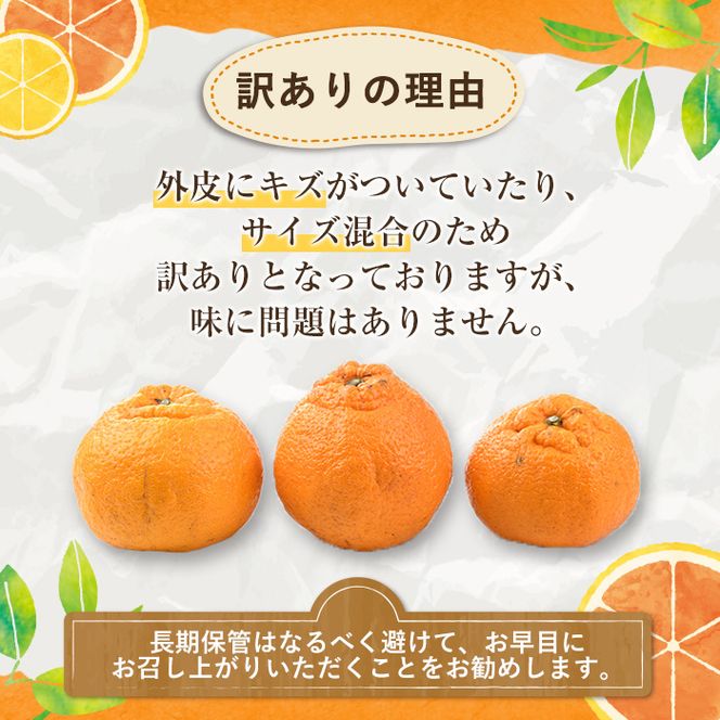 訳あり不知火(約4kg) 国産 鹿児島県産 果物 フルーツ 柑橘 不知火【松永青果】akn053-17