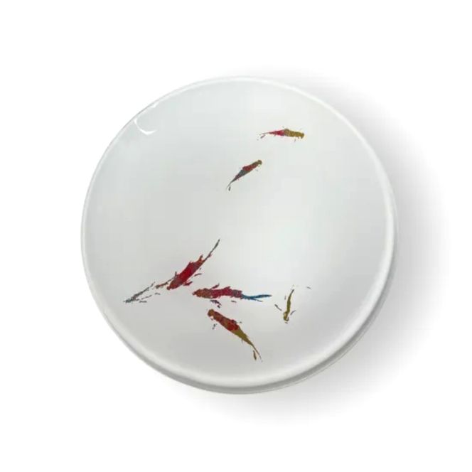 丸小皿 鯉 純白 ［NF265］ 303446_CU90099VC02
